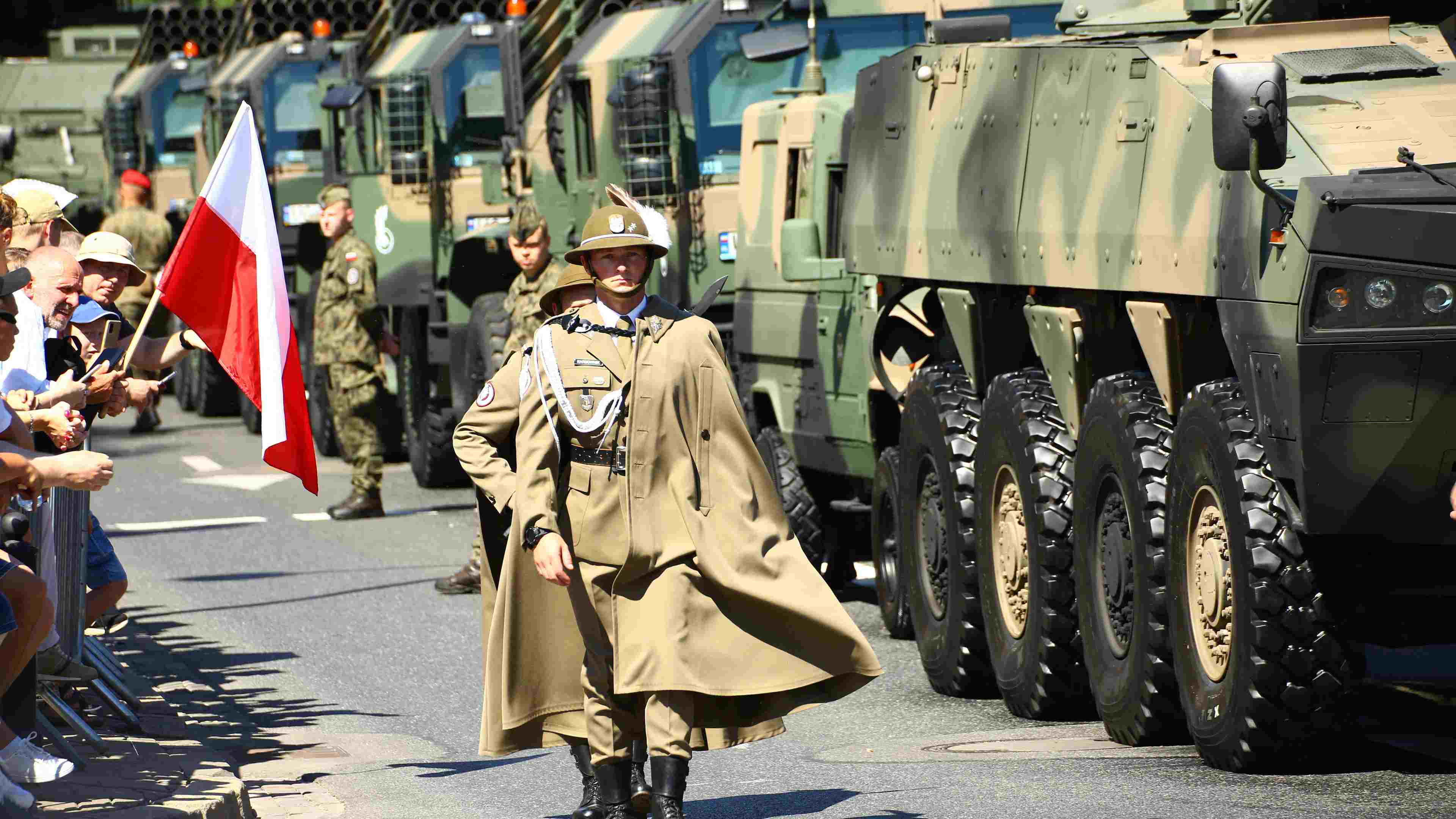 Défilé de l'armée polonaise en août 2023