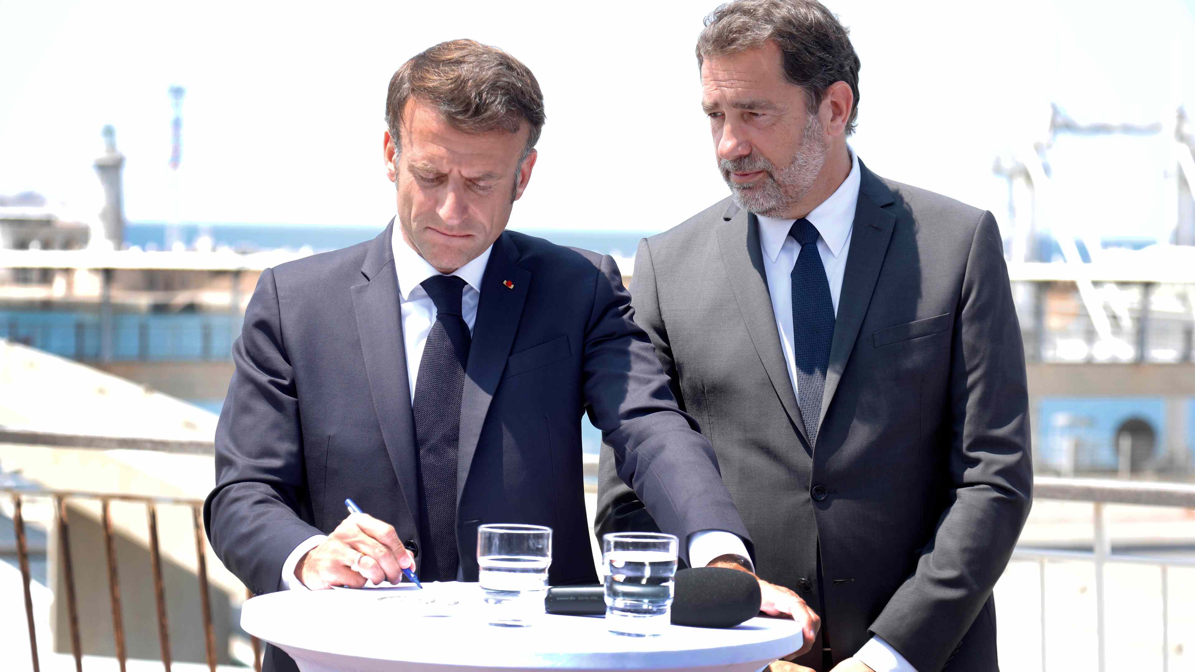 Emmanuel Macron en visite à Marseille 