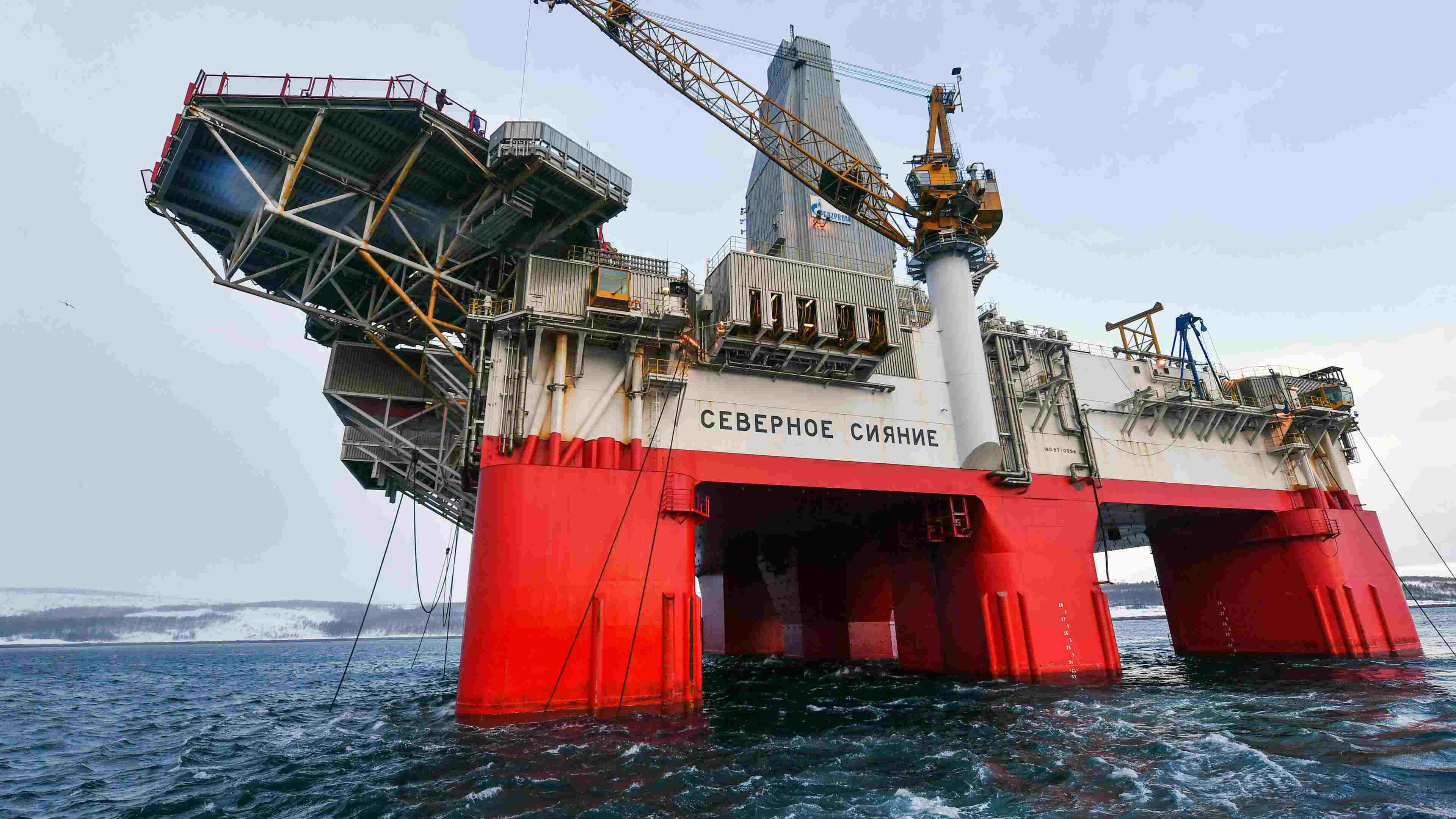 Plateforme pétrolière en mer de Barents 