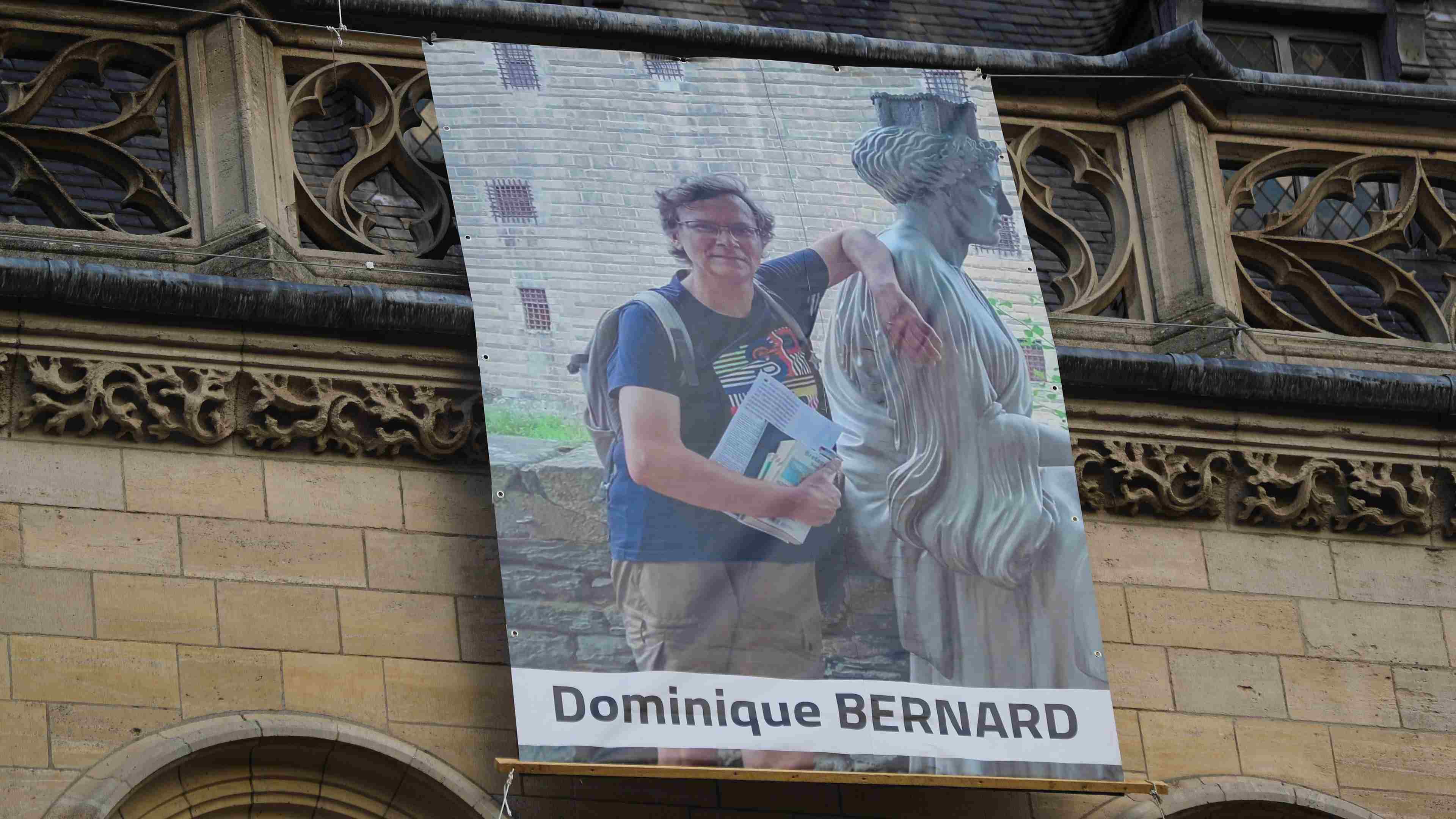 Dominique Bernard lors de l'hommage à Arras