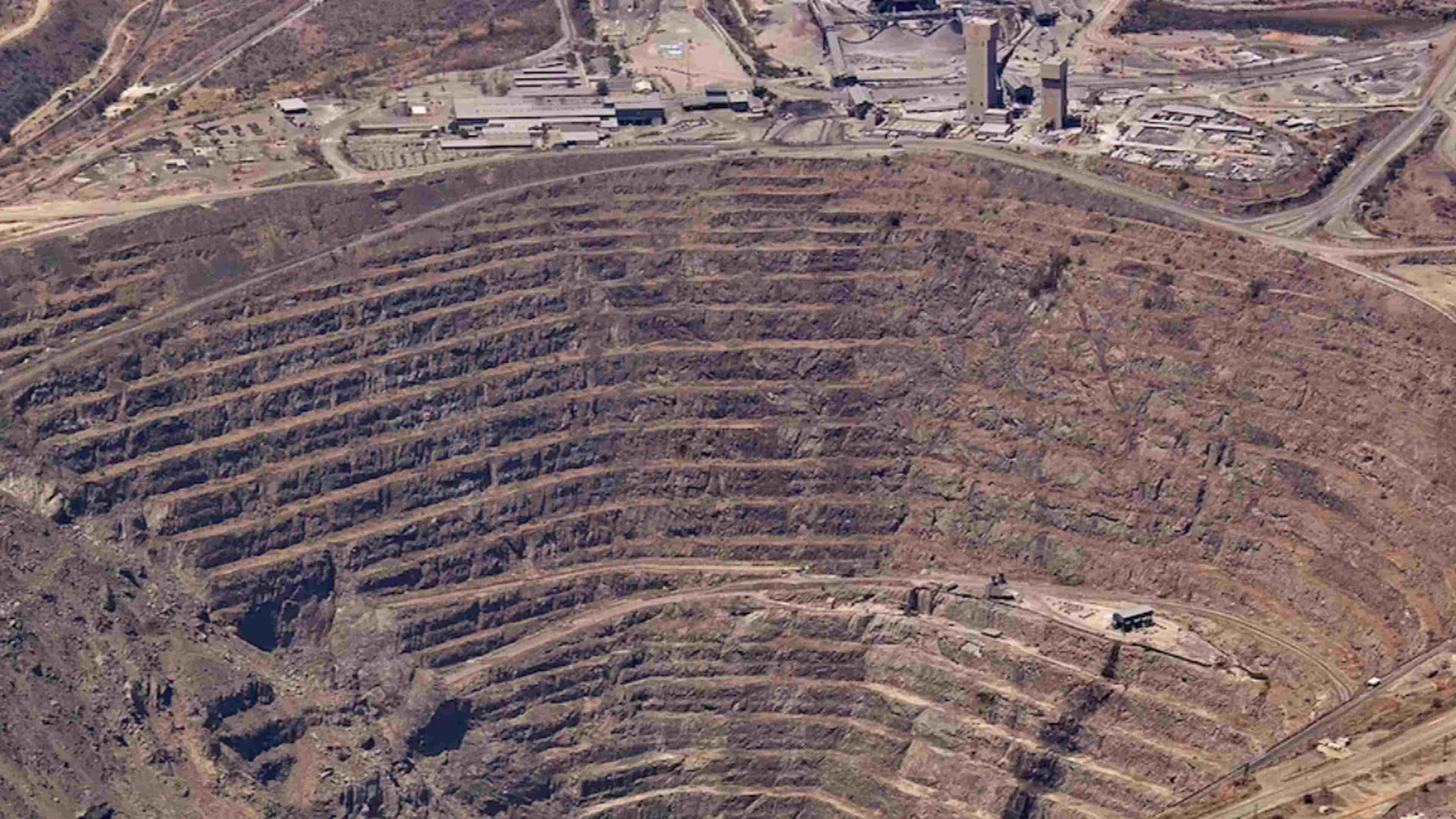La mine de cuivre de Palabora, en Afrique du Sud. 