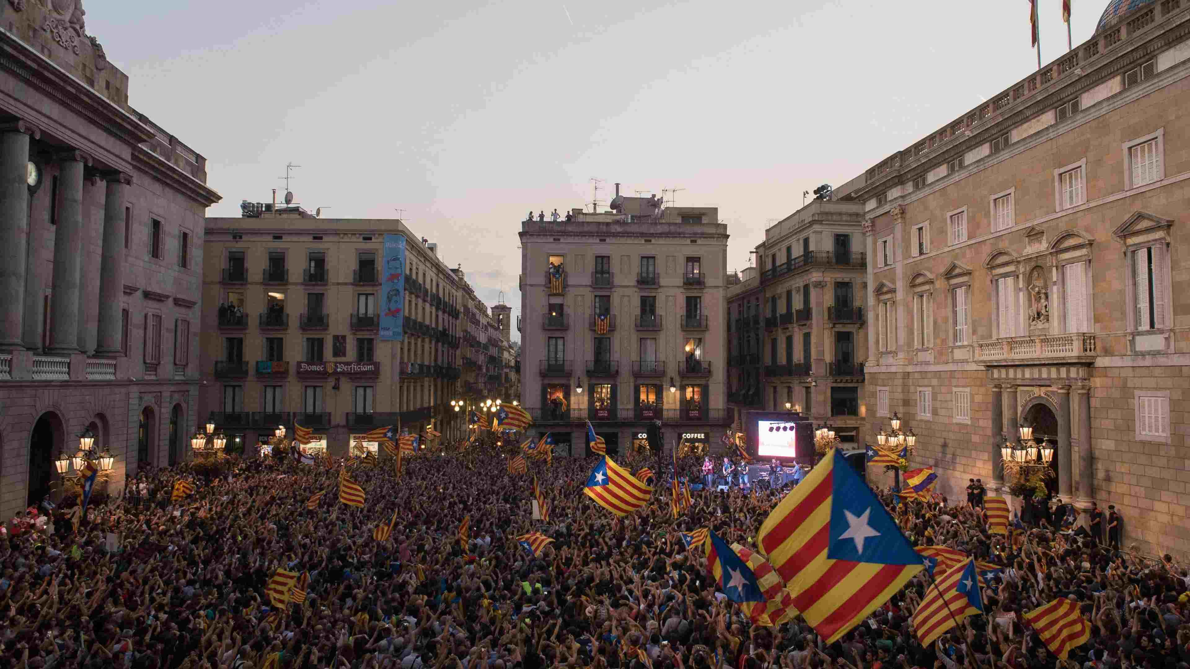 Manifestation d'indépendantistes catalans en 2017