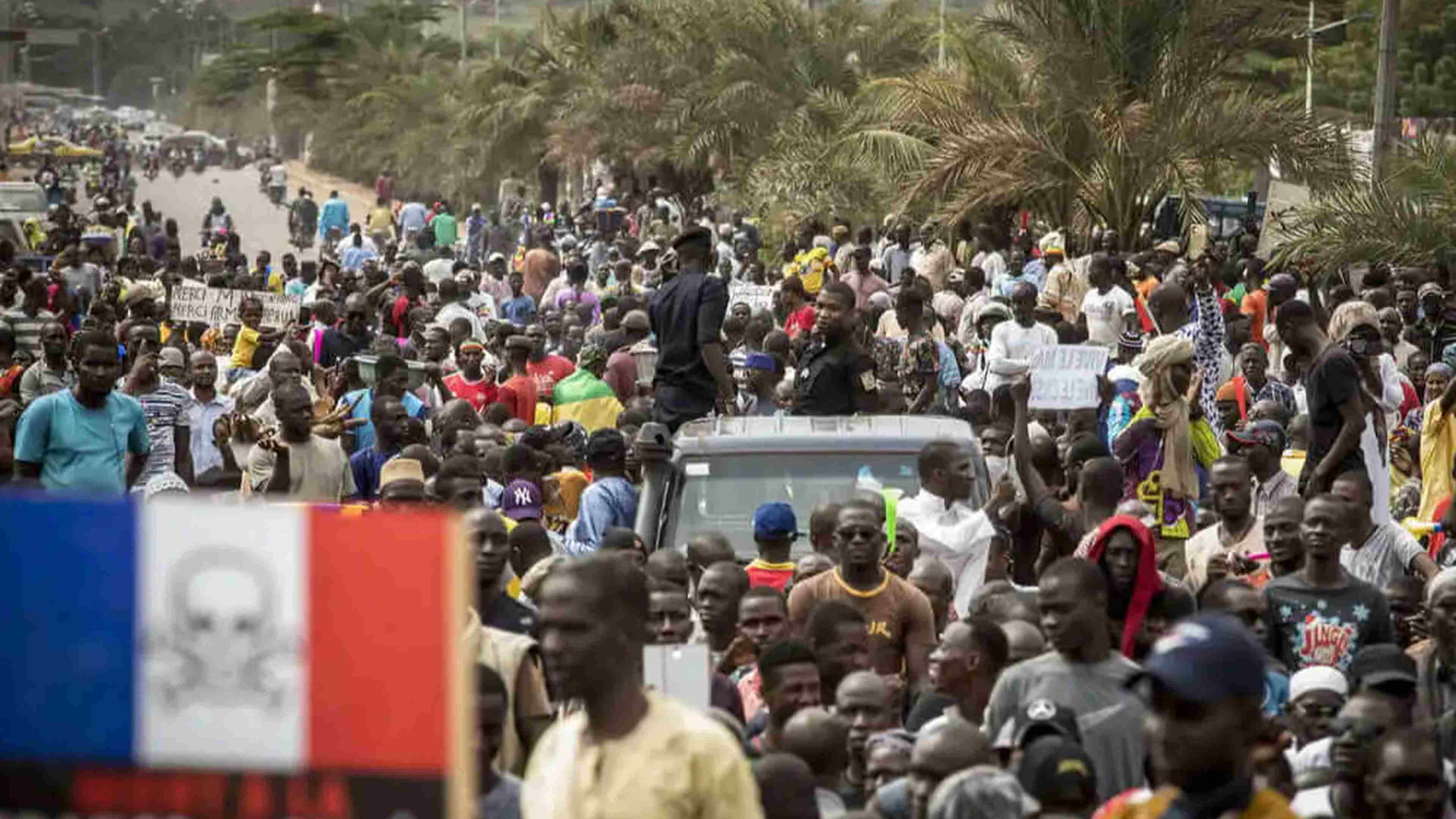 Manifestation à Bamako le 21 août 2020